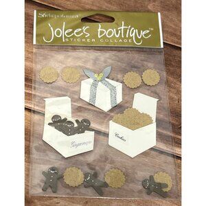 Jolees STICKER COLLAGE SPJC030 Gingerbread & Cookies Christmas Embellishment
